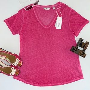 🆕🐳VINEYARD VINES Women s ‘Casual Knits’ S/S Tee in Rhododendron